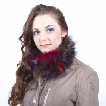 Multi-coloured Fur Headband